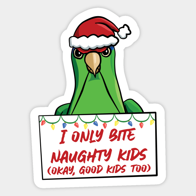 Only Bite Naughty Kids Red-Crowned Amazon Sticker by punkburdarts